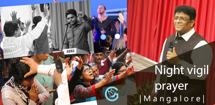 Praise Report of Night Vigil Prayer held at Prayer Center in Mangaluru by Grace Ministry Bro Andrew Richard. Hundreds thronged to the Night Vigil prayer and received the blessing of God.