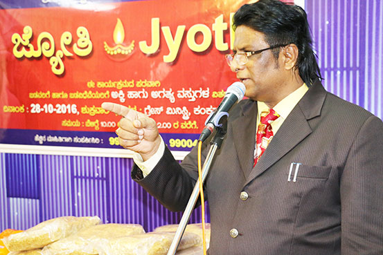 Grace Ministry Mangalore a Charitable organization organizes a charitable event