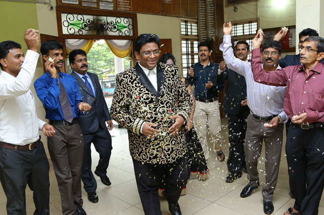 The Founder - Director of Grace Ministry Mangaluru, Bro Andrew Richard celebrates his 55th Birthday in a grand way amidst a large number of devotees.