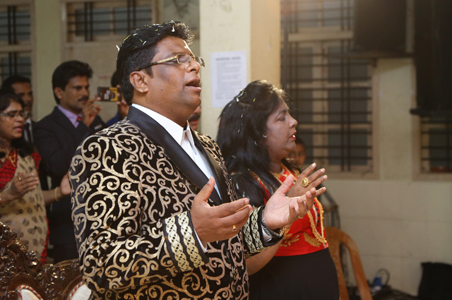 The Founder - Director of Grace Ministry Mangaluru, Bro Andrew Richard celebrates his 55th Birthday in a grand way amidst a large number of devotees.