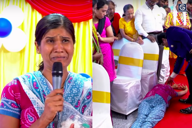 Demon possessed for Twenty Years (20) years receives complete deliverance at Grace Ministry Bangalore prayer lead by Bro Andrew Richard. The evil spirits were beaten and destroyed by the blood of Jesus. 