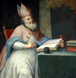 St Alipius who was born in Tagaste, North Africa, is known as a friend of St. Augustine. He went to Rome to study law and became a magistrate there.