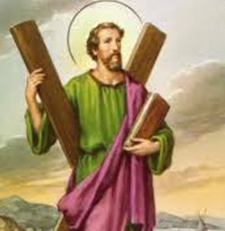 St Andrew the Scot who was born in Ireland near the beginning of the ninth century was the brother of St Brigid the younger. St Andrew's feast day is on the 22 of August.