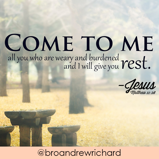 Now is the time to come to Jesus. Jesus gave us an open invitation “Come to me,” He said. But do we? Often it’s our friends or family we turn to for help.