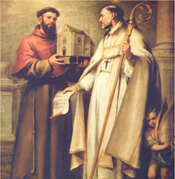 Saint Bonaventure who was born on 1221 was an Italian medieval Franciscan, scholastic theologian and philosopher. The seventh Minister General of the Order of Friars Minor